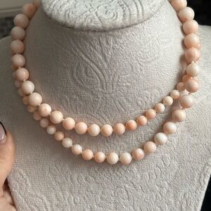Vintage Angel Skin coral strand ✨